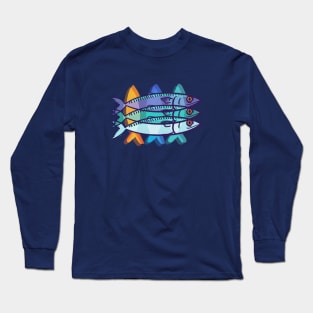 3 stylish mackerels Long Sleeve T-Shirt